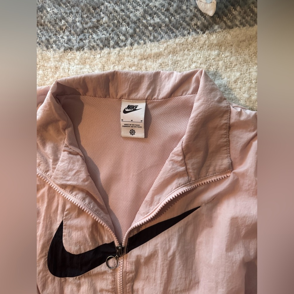 Nike Light Pink Windbreaker with Black Logo